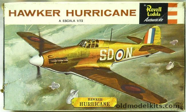 Revell 1/72 Hawker Hurricane, H616 plastic model kit